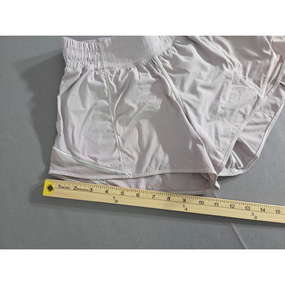 Lululemon Shorts Womens 4 Purple Lined Hottie Hot Performance Stretch Run Gym - Picture 8 of 8